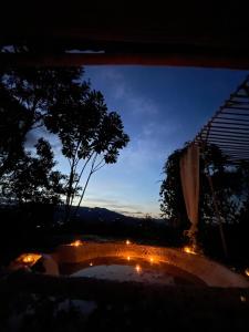 Private cabin with mountains view