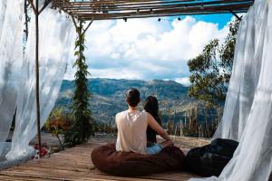 Private cabin with mountains view