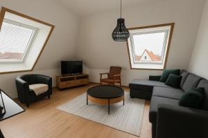 Ideal für Monteure Apartment mit 3 Schlafzimmer für bis zu 6 Personen mit Küche, Waschmaschine, Bad, WiFi, Flat TV usw