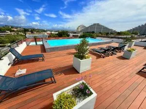3 pièces neuf piscine débordement en Rooftop - Les Beaumettes