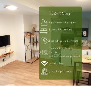 Appartements Studio ESPRIT COZY : Appartement 1 Chambre