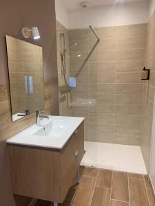 B&B / Chambres d'hotes Maison d-hotes L-Ecurie de Luzerand : Chambre Double avec Salle de Bains Privative