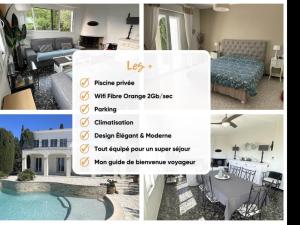 Villa 3 étoiles de 120m2 - vue mer - clim - mer à 600m