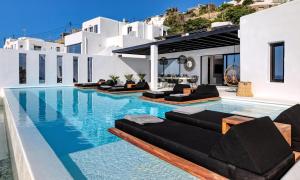 Dazzling Mykonos Villa Villa Lvellie 6 Bedrooms Unique Aegean Sea Views Private Infinity Pool Two Private Jacuzzis Psarou Beach