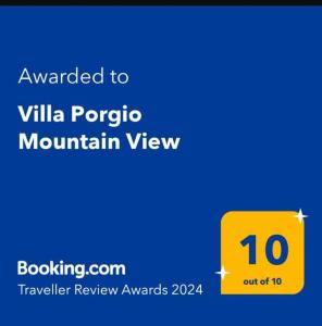 Villa Porgio Mountain View