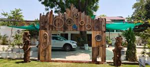 Shobhayan inn, airport railway station pickup free