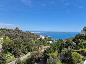 Cannes Super Cannes Golfe-Juan - Vue mer exceptionnelle méditerranée Cap dAntibes- Villa Alamp - 4 à 6 chambres 6 sdb 7 wc - piscine - Superbe rooftop sans vis-à-vis - grand living - Possibilité Courts séjours -