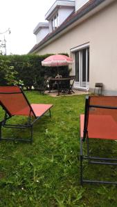 Maisons de vacances L-atelier du bord de mer - Pourville-sur-Mer : photos des chambres