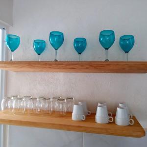 Casa turquesa en la riviera