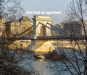 Danube Waterfront View at Chain Bridge