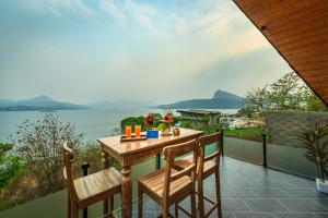 SaffronStays Shambhala Bodhi - 3-BR villa overlooking Pawna Lake with private pool, jacuzzi, and lounge areas