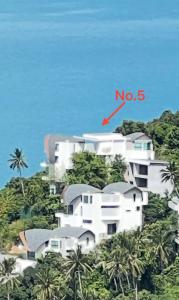 苏梅岛观景台超级海景別墅Golden Coconut Villa 5 私密泳池 接送服务含早餐