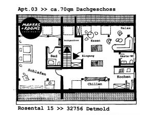 Neu MAKERS and ROOMS APARTMENTS Rosental am Schlosspark Detmold