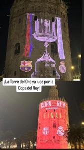 Estadio del Sevilla, 3 hab, 8 plazas y metro