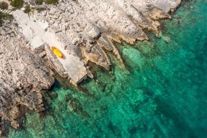 Private seaside Villa Porat in Oštrička Luka, Kanica, Rogoznica with pool