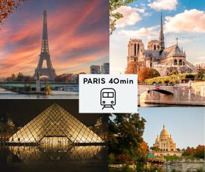 Appartements Cocon familial a 8min Disney avec Parking : photos des chambres