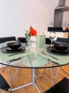 Bright city escape in Canary wharf