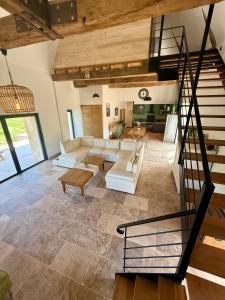 Maisons de vacances Gite de charme avec piscine 4 chambres : photos des chambres