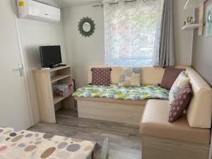 Mobilhome gorges de lArdèche proche du Pont dArc, camping Domaine de Chaussy 5 étoiles