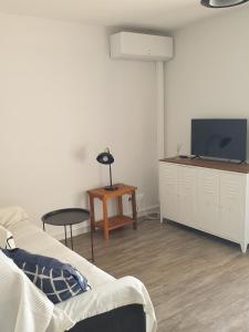 Appartements Les Hauts de Balaruc studio ou T2, renoves , climatises, vue panoramique, parking : Appartement 1 Chambre avec Balcon - Vue sur l'Eau