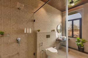 SaffronStays Episode - 5BR pet-friendly pool villa with themed rooms, cabana, bonfire & turf for sports near Karjat River