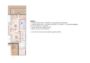 Appartements LA TANIERE DES OURSONS - Appartement duplex NEUF 9-10 pers vue pistes avec garages : photos des chambres