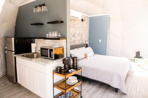 Glamping Dome, Indoor Jacuzzi, Mountain View, Deck