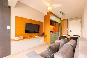 Easy Star - Belo studio com 1 dorm perto do Shop. Eldorado - UO05I