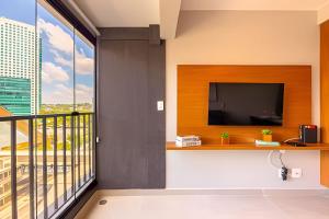 Easy Star - Belo studio com 1 dorm perto do Shop. Eldorado - UO05I