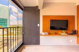 Easy Star - Belo studio com 1 dorm perto do Shop. Eldorado - UO05I