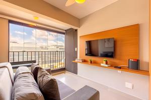 Easy Star - Belo studio com 1 dorm perto do Shop. Eldorado - UO05I