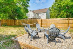 Charming Oak Island Beach House with Fire Pit and Yard