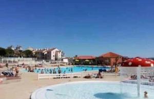 Lake view apartment with pool