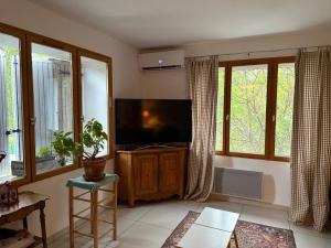 Appartements White Ventoux-central-parking gratuit-securise-terrasse & jardin : photos des chambres