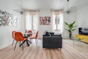 Appartement lumineux 4 personnes avec salle de sport, Centre Pop