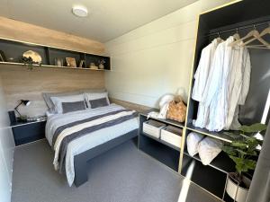 Cosy modern mini house 11 by the sea with private terrace in Limoni Camp - Walk to Beach & Local Taverns