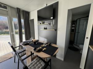 Cosy modern mini house 11 by the sea with private terrace in Limoni Camp - Walk to Beach & Local Taverns
