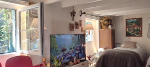 Sejours chez l'habitant PARIS AUTHENTIC HOUSE Metro 14 Station Hopital Bicetre, RER B Gentilly : photos des chambres