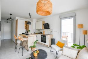 Appart 1 ch avec balcon et parking à la Joliette