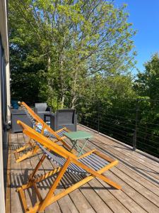 Maisons de vacances La Corniche, Villa d-architecte avec piscine, 2mn mer a Houlgate : photos des chambres