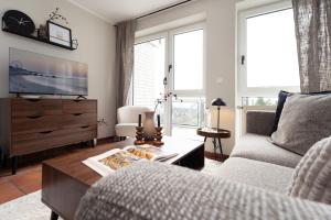 Strandhaus am Yachthafen Hafensicht