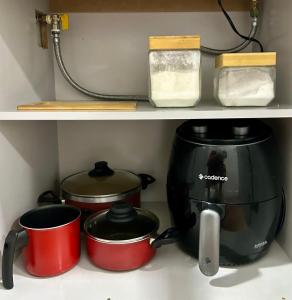 Apartamento aconchegante e moderno com varanda na Rua Guaicurus