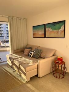 Apartamento NOvo na Praia do Morro Temporada Wi-Fi, Vista Mar, garagem, varanda grande