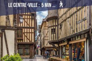 Appartements Sejour pro ou detente – Appartement lumineux proche centre de Troyes, wifi haut debit, cuisine equipee : photos des chambres
