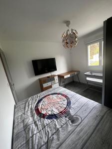 Maisons de vacances Maison avec piscine chauffee, plages du debarquement : photos des chambres
