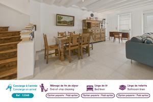 Le port et les plages à pied pour 6 personnes