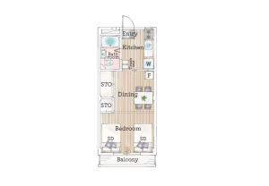 Tokyo Downtown Stay 1DK 2Beds Direct access to 2 Airports