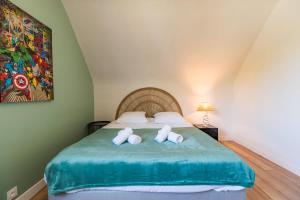 Maisons de vacances Maison pour 6 avec jardin proche de la mer : photos des chambres