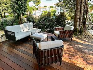 Maisons de vacances Renovated villa with terrace, 750m to beach : photos des chambres