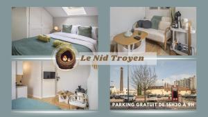 Appartements Le Nid Troyen - Proche Hypercentre - 2 pers : photos des chambres